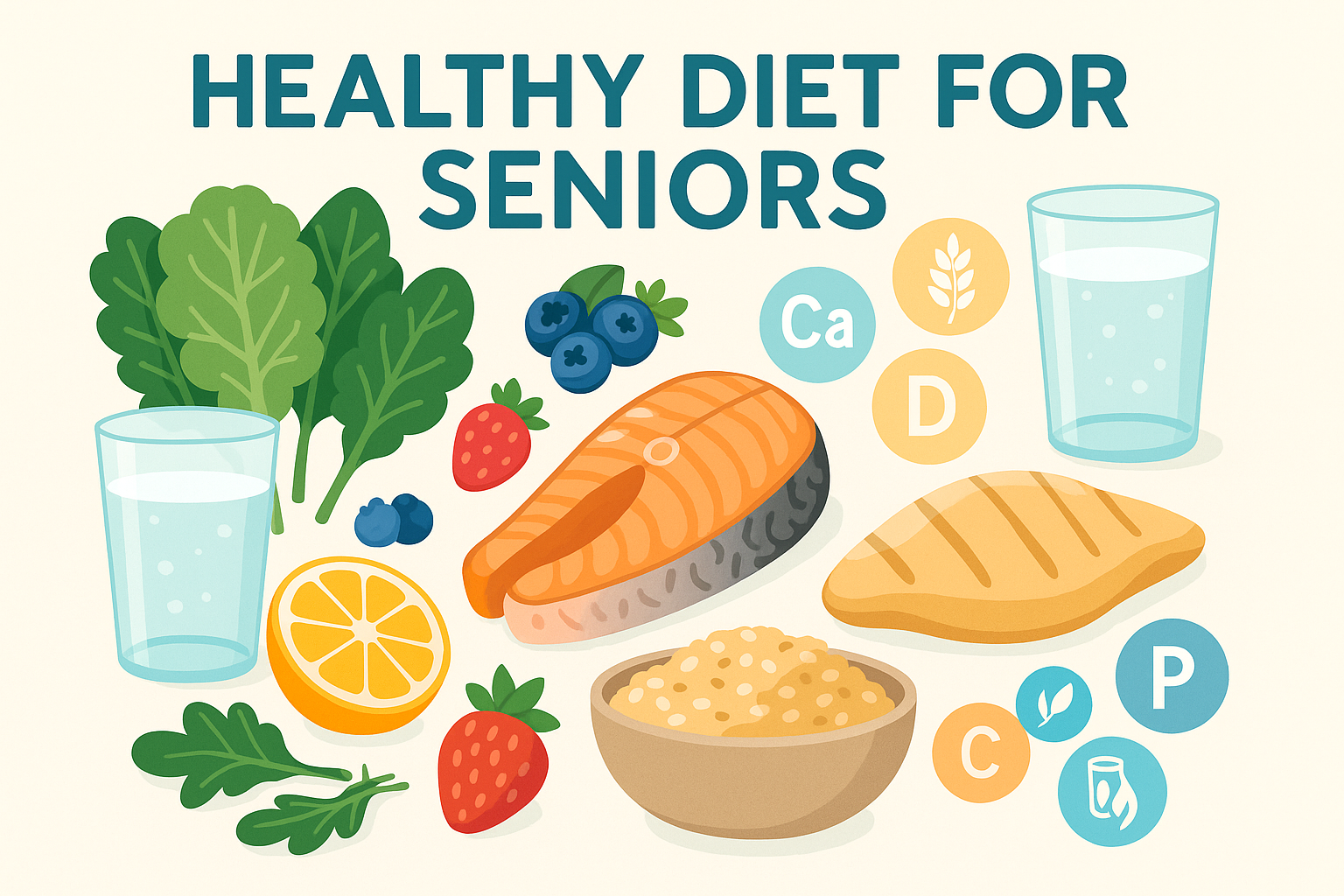 Elderly couple enjoying a healthy meal together at home